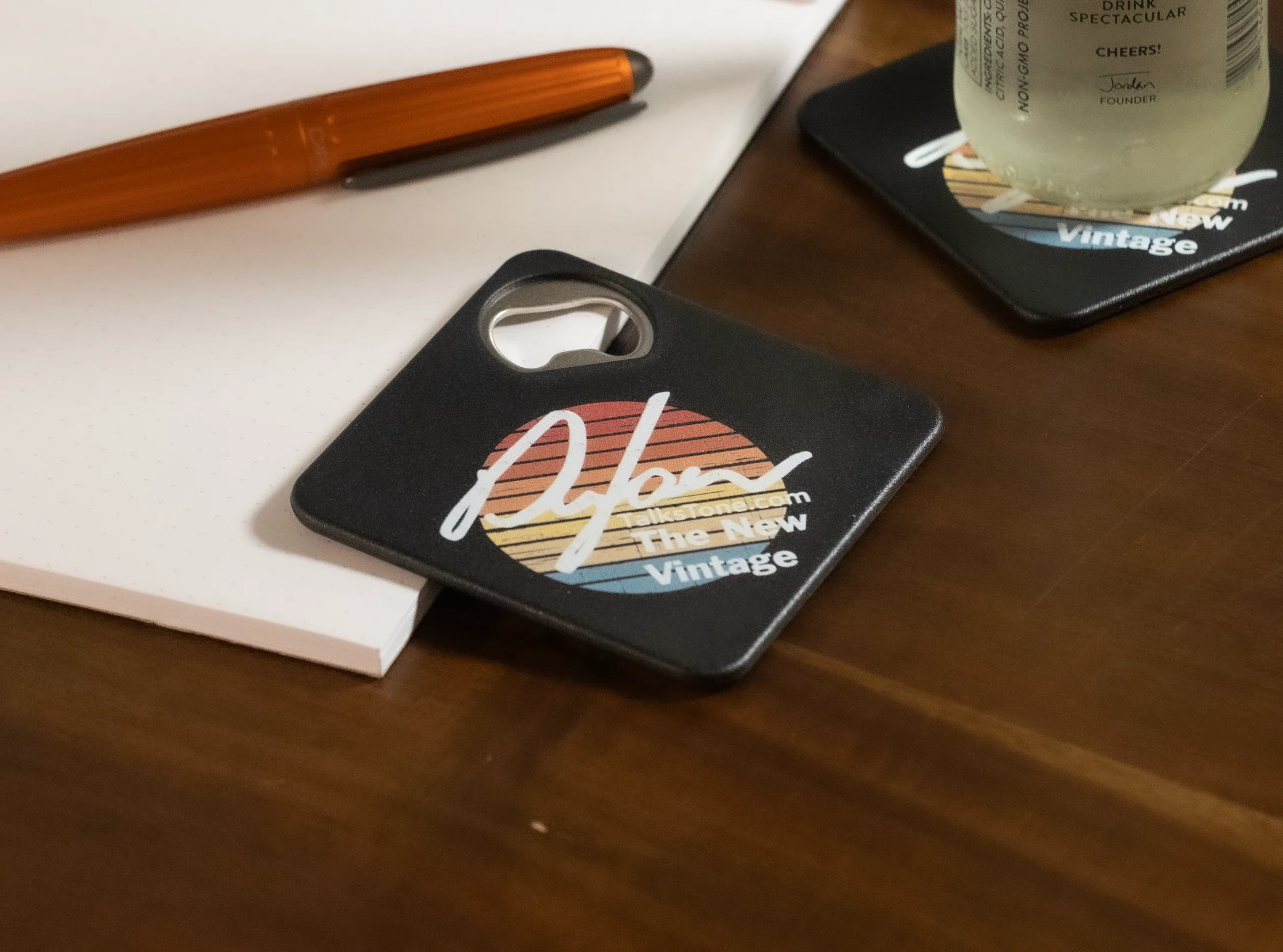 Bottle Opener Coaster - Dylan, The New Vintage